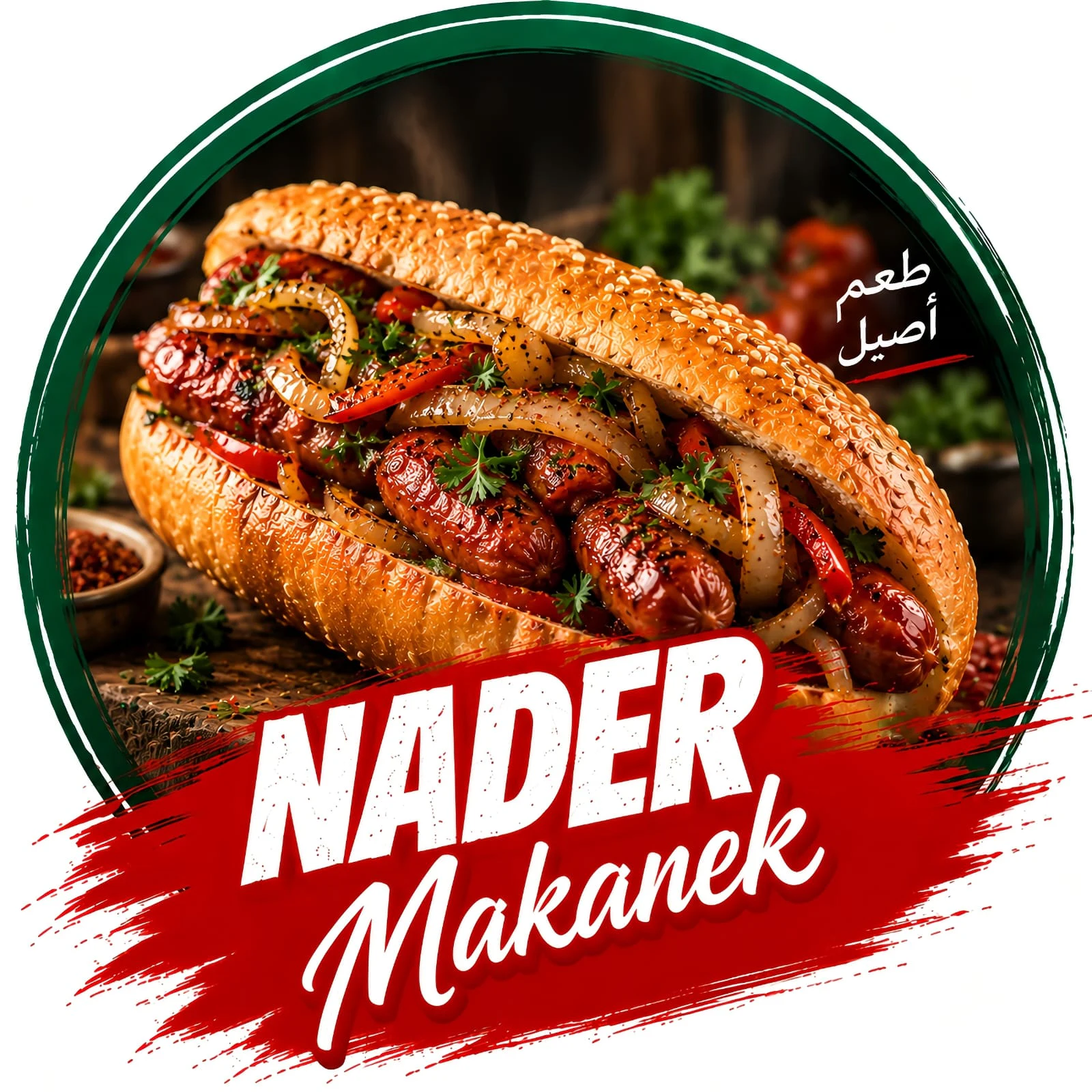 Nader Makanek brand artwork