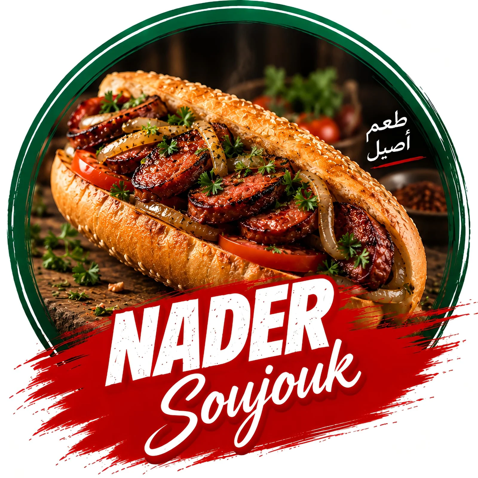 Nader Soujouk brand artwork
